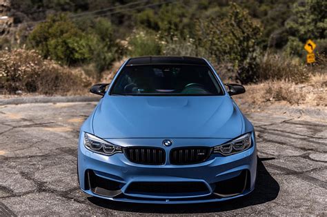 Bmw M4 2017 Blue M4 F83 Front View Sports Coupe New M4 Bmw Hd