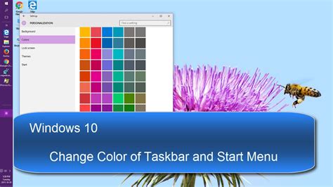 Change Color Of Taskbar Windows 10 Thegreentito