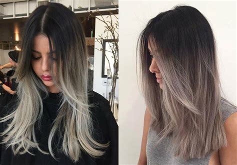 Magnifying Ombre Grey Hair Colors Pretty