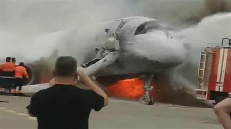 Aeroflot Plane Fire Video Shows Copilot Saving Pilot During Moscow Crash