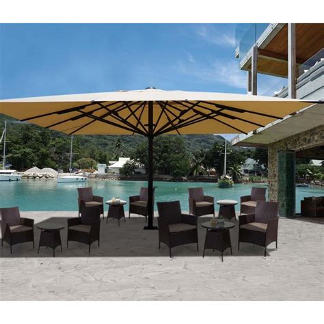 Tische, stühle, bänke, barhocker … XXL Gastronomie Sonnenschirm (5x5m)