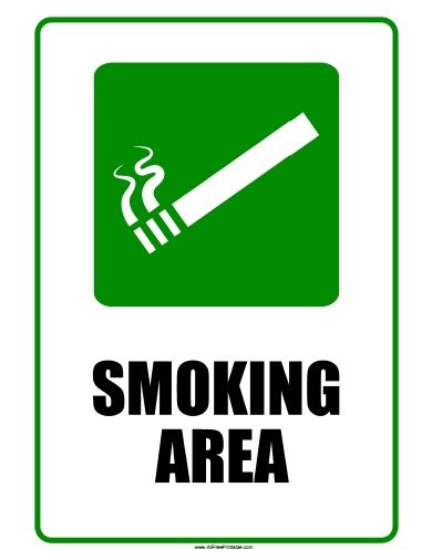 Free No Smoking Signs To Print Out