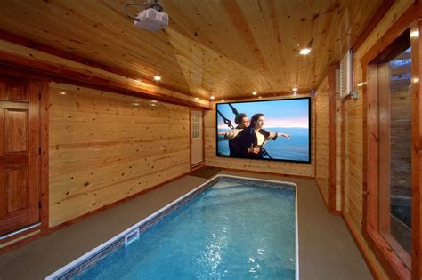 Pigeon Forge Pool Cabin Enjoy Your Own Private Indoor Pool Theater At