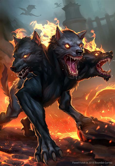 Image Result For Cerberus Art Fantasy Creatures Art Mythical Animal