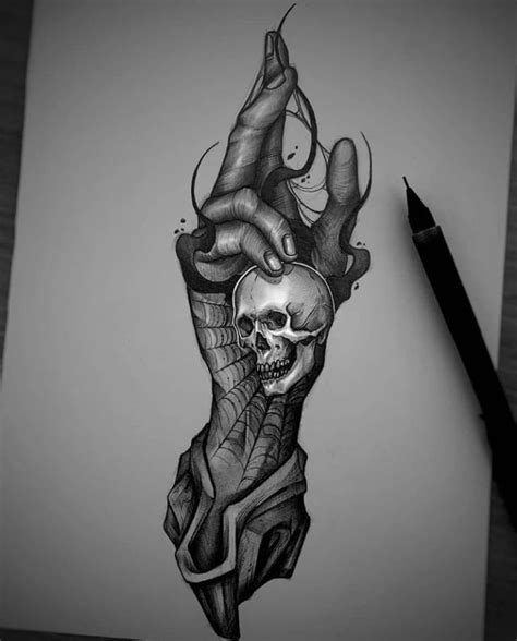 Skull Tattoo Design Skull Tattoos Hand Tattoos Tattoo Designs