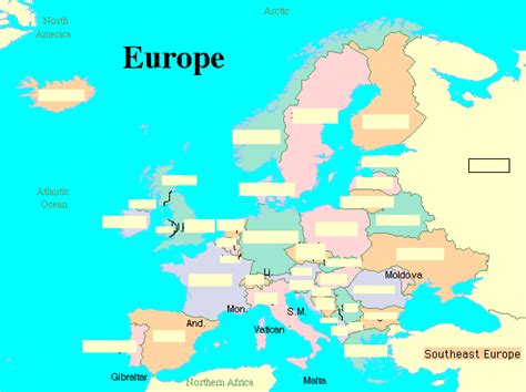 2 Free Large Map Of Europe With Capitals Pdf Download