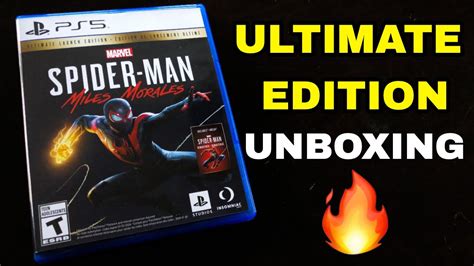 Spider Man Miles Morales Ultimate Launch Edition Unboxing Ps5 Youtube