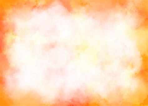 Orange Border Abstract Watercolor Texture Background Wallpaper