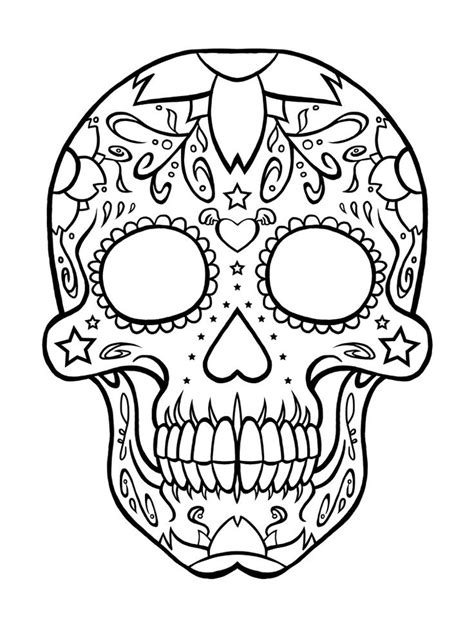 Skull Coloring Pages Coloring Pages Free Coloring Pages