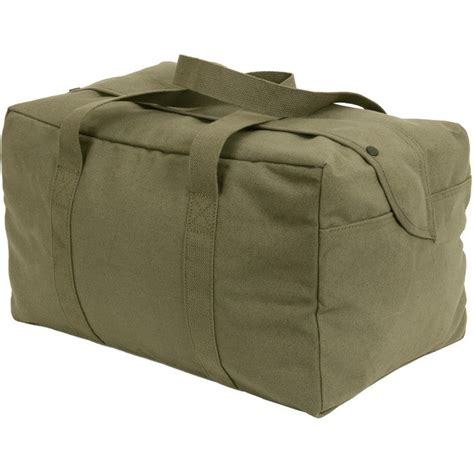 Olive Drab Military Parachute Tactical Traveling Cargo Bag Cotton