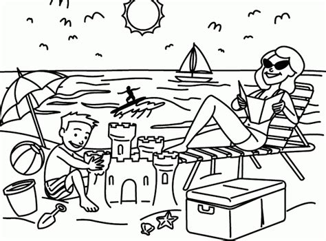 Get This Printable Beach Coloring Pages D4vif