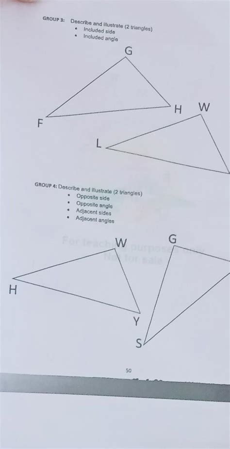 H Group 3 Describe And Illustrate 2 Triangles Included Side Included