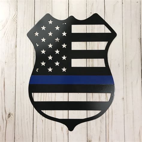 Thin Blue Line Badge Etsy