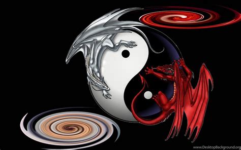 Wallpapers Good And Evil Dragon Abstract Dragons Galactic Black