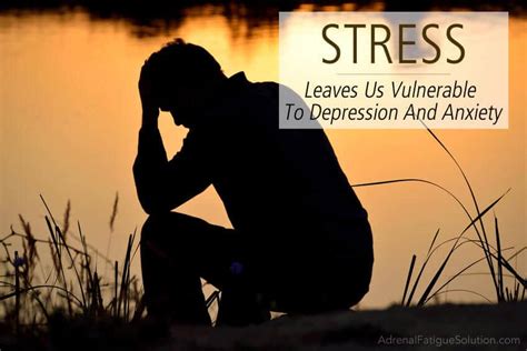 Stress Leaves Us Vulnerable To Depression And Anxiety Adrenal Fatigue