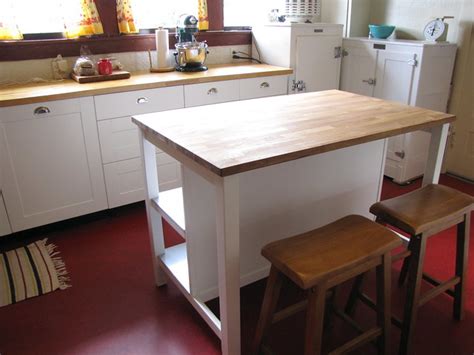 Painted fnish and solid albizia. Okinokiyo - the blog: Kitchen Island as a craft/cutting table