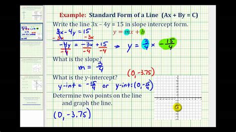Ex 2 Given Linear Equation In Standard Form Write In