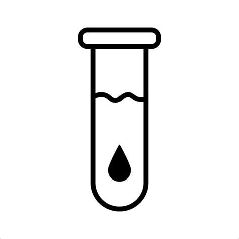 Premium Vector Blood In Test Tube Icon Vector Illustration Symbol