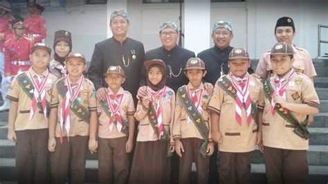 Tujuh Pramuka Garuda Kado Indah Hari Jadi Kota Bandung Ke 209