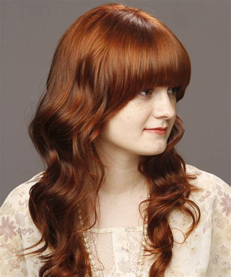 It is a classic style that highlights the face without taking any crazy risks and combining a youthful cut. Medium Wavy Light Auburn Brunette Hairstyle with Blunt Cut ...