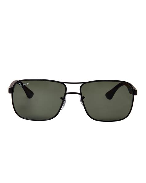 Ray_ban new wayfarer sunglasses (matte black frame 55mm), matte black frame solid black g15 lens, 55 mm. Ray-Ban Rb3516 Matte Black Polarized Navigator Sunglasses ...