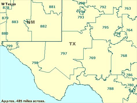 Texas 3 Digit Zip Code Map United States Map