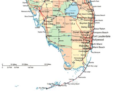 Map Of Southern Florida Map Of The United States