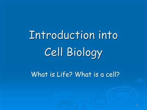 Ppt Introduction Into Cell Biology Powerpoint Presentation Free