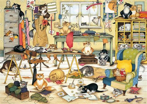 Ravensburger Crazy Cats In The Craft Room Puzzle 1000 Piece Amazon