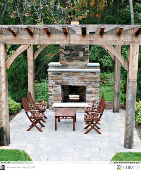 Outdoor Fireplace Ideas This One Is More Rustic In 2020 Outdoor