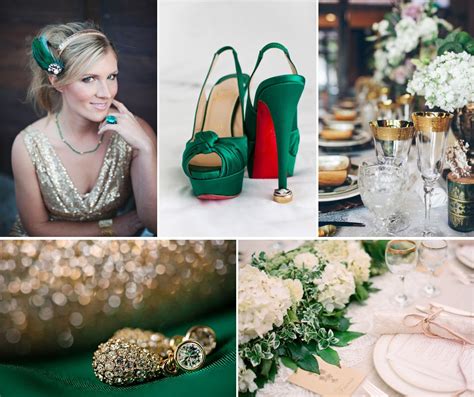 It is a sophisticated and luxurious color and has. Emerald Green and Gold Wedding Colors | OneWed.com
