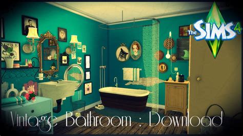 The Sims 4 Vintage Bathroom Download Youtube