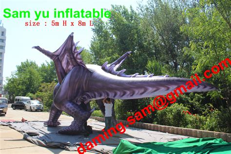 2021 8m length giant large inflatable chinese dargon inflatable dragon dino inflatable dinosaur