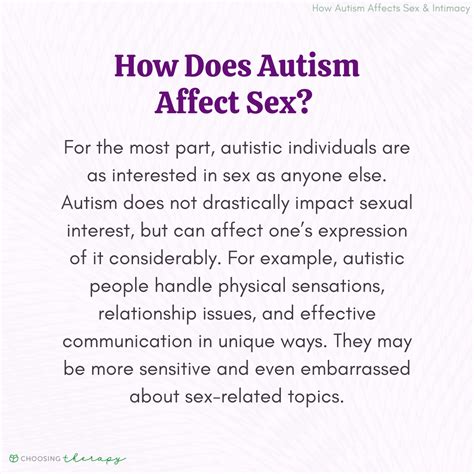 How Autism Affects Sex And Intimacy