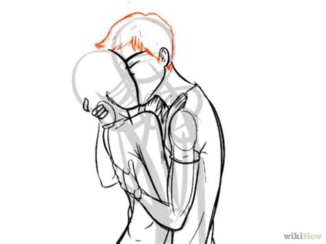how to draw people kissing with pictures wikihow drawing people kissing drawing drawings