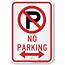 18 In X 12 No Parking Sign With Arrow SKU K 1697