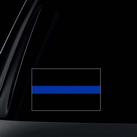 Set Of 2 Thin Blue Line Car Decal Sticker