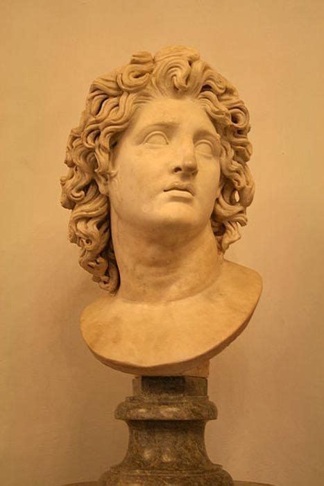 Alexander The Great As Helios Marble Roman Copy After A Hellenistic