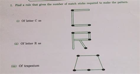 Find The Number Of Matchsticks Required To Make The Pattern Of Letter H