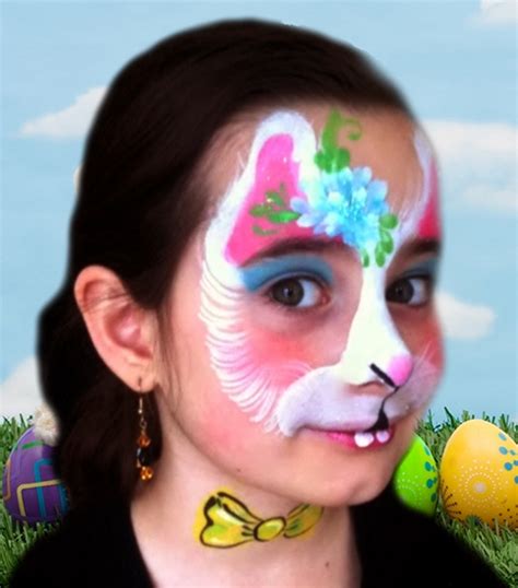 For this great easter bunny face paint idea, all you need is white, pale pink and black face paint. Easter Bunny Face Paint Design VIDEO Tutorial | Face Paint ...