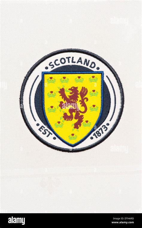 Close Up Of The Scottish National Football Team Kit Stock Photo Alamy