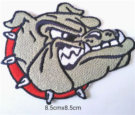 Gonzaga Bulldog Logo Patch Embroidered Iron Sewing On Fabric Ebay