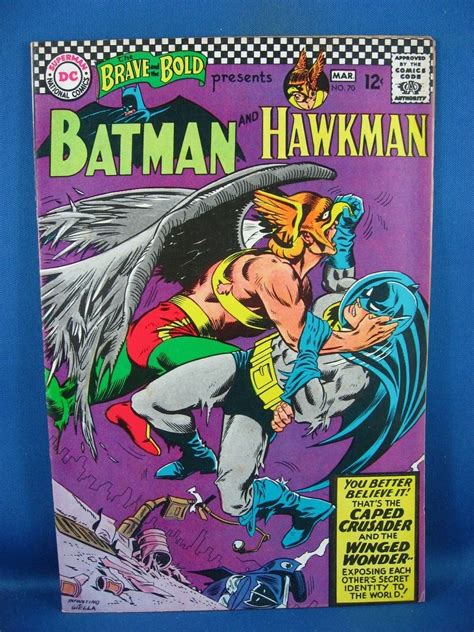 The Brave And The Bold 70 Feb Mar 1967 Dc F Vf Batman Hawkman