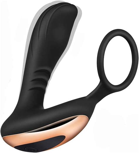 estimulador de próstata con anillo de martillo vibrador anal consolador silicona masaje de