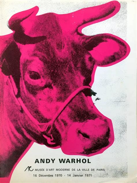 After Andy Warhol Andy Warhol Cow Musee Dart Moderne Catalog For