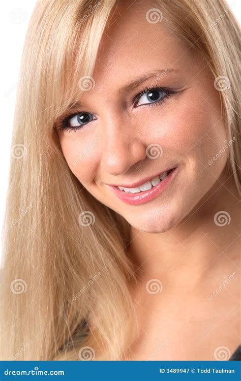 Beautiful Blonde Portrait Stock Image Image Of Beauty 3489947