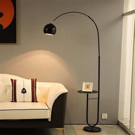 Modern Floor Lamp Led Standing Lamp With Round Table Art Deco Living