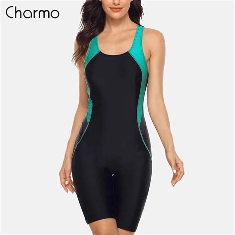 Charmo Womens One Piece Pro Sports Swimwear Athlete Sports Swimsuit