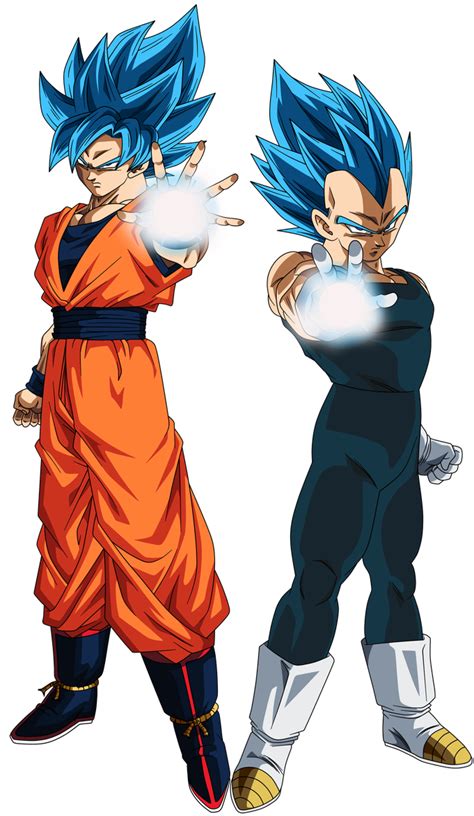 Goku Super Saiyan Blue / Vegeta Super Saiyan Blue by crismarshall on DeviantArt | Goku super ...