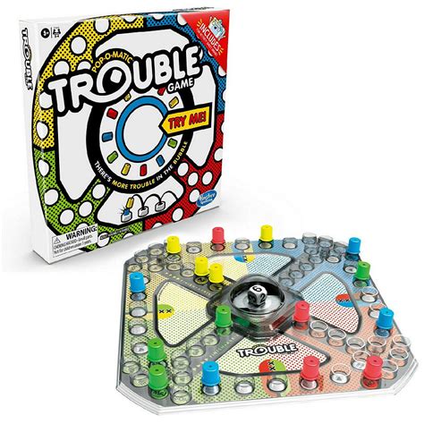 Trouble Board Game For Kids Ages 5 And Up 2 4 Players Oriental Trading
